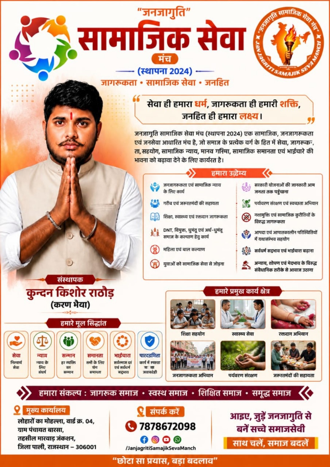 संगठन परिचय पोस्टर